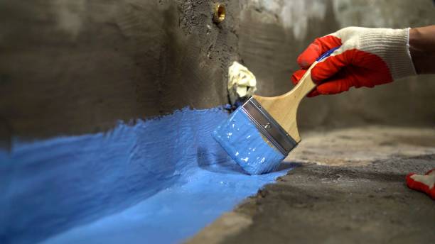 Commercial Wet Basement Repair project at a Leslie, MI business property by SJ Waterproofing Pros